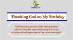Celebrating Life: Thanking God on Your Birthday