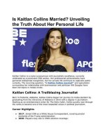 Is Kaitlan Collins Married? Unveiling the Personal Life of the Acclaimed Journalist